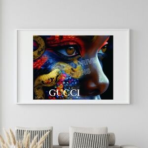 GUCCI WALL ART 20x16 GUCCI FASHION ART GUCCI PRINT